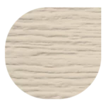 Woodgrain almond garage door finish