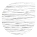 White woodgrain garage door finish