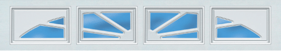 Williamsburg style garage door window option