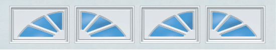 Sherwood style garage door window option