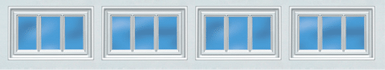 Stockbridge Style garage door window option