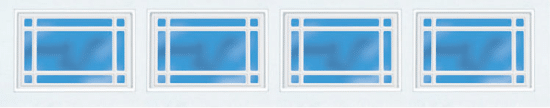 Prairie Style Garage Door Window Option