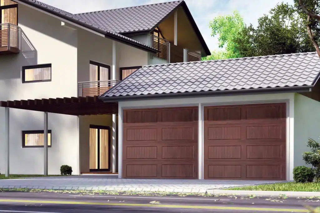 Carriage house Long Grooved Panel Garage Door 3640