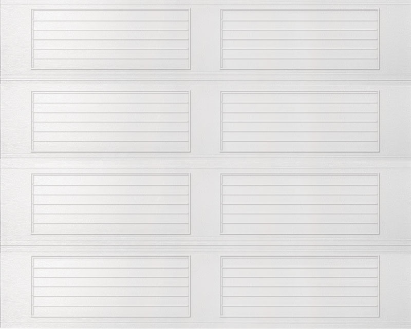 Louvered Panel Garage Door Style