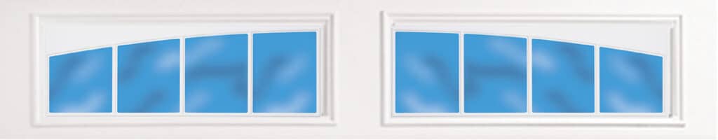 Carriage Style Wyndbridge Garage Door Window Insert