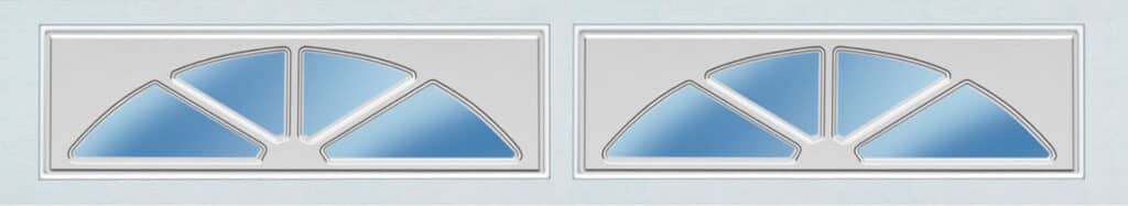 Sherwood Ranch style garage door window inserts