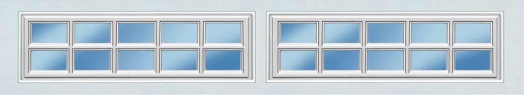 stockton ranch style garage door window insert