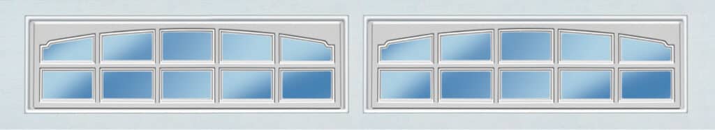 cascade ranch style garage door window insert